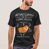 T-shirt Anatomie d'une pomme de terre fourrée Roue de rong (Devant)