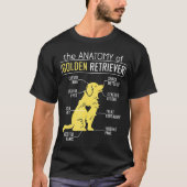 T-shirt Anatomie Golden Retriever (Devant)