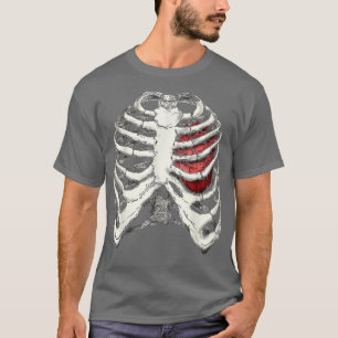 T-shirt Anatomie humaine Coeur squelette humain