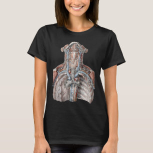 T-shirt Anatomie humaine vintage de la gorge, du cou, de l