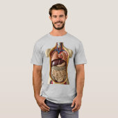 T-shirt Anatomie organes internes Transparent personne T-s (Devant entier)