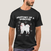T-shirt Anatomie Samoyed Chien Chien Amoureux des chiens C (Devant)