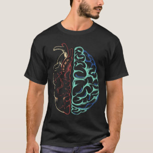 T-shirt Anatomie Santé mentale Cerveau Coeur Neurodiversit