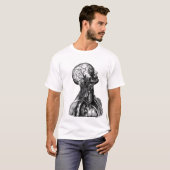 T-shirt anatomique historique de dessin de torse (Devant entier)