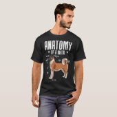 T-shirt Anatomy Of A Akita (Devant entier)