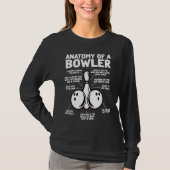 T-shirt Anatomy of a Bowler  Bowling Father's Day Dad Men (Devant)
