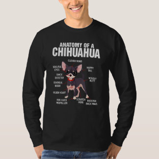 T-shirt Anatomy of a Chihuahua Dog  Dog Mom  Chihuahua