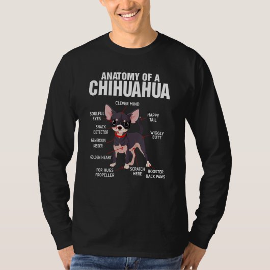 T-shirt Anatomy of a Chihuahua Dog  Dog Mom  Chihuahua (Devant)