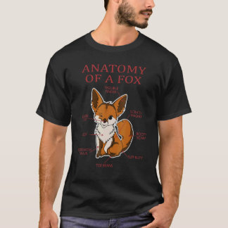 T-shirt Anatomy Of A Fox  Cute Sweet Carnivore  Animal 2