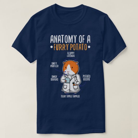 T-shirt Anatomy Of A Furry Potato 8 (Design devant)