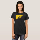 T-shirt Ancap flag Porcupine logo Gadsden drapeau parodie  (Devant entier)