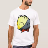 T-shirt Ancap noir et jaune d'Anarchyball asiatique - (Devant)