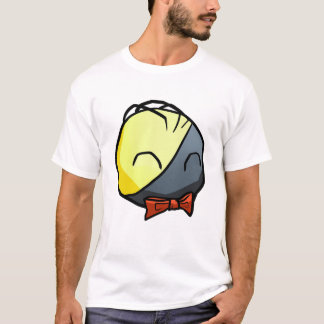 T-shirt Ancap noir et jaune d'Anarchyball asiatique -