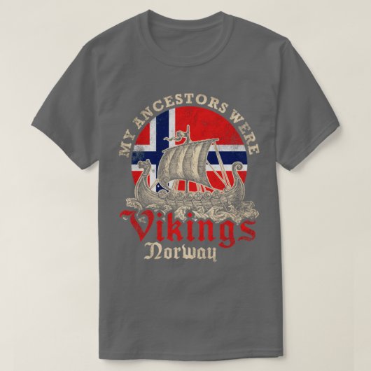 T-shirt Ancêtres viking norvégiens (Design devant)