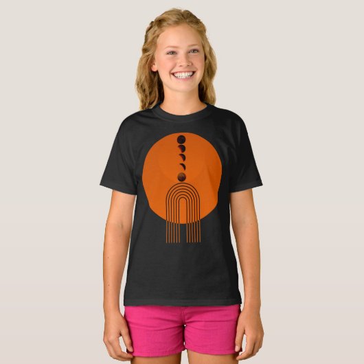 T-shirt Ancien Arc Siècle Lune Planète (Devant entier)