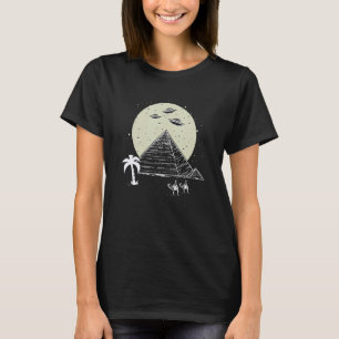 T-shirt Ancien astronaute égyptien Pyramide UFO Conspirati