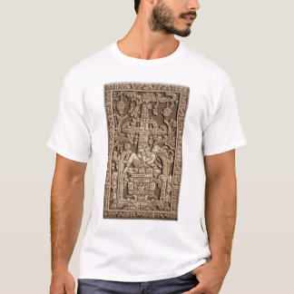T-shirt Ancien astronaute. Pakal, Maya, couvercle de sarco