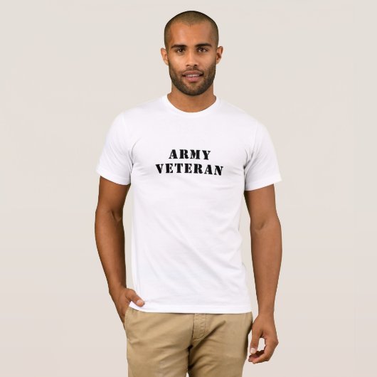 T-shirt Ancien combattant de l'armée (Devant entier)