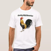 T-shirt Ancien coq, avec un graphique de coq (Devant)
