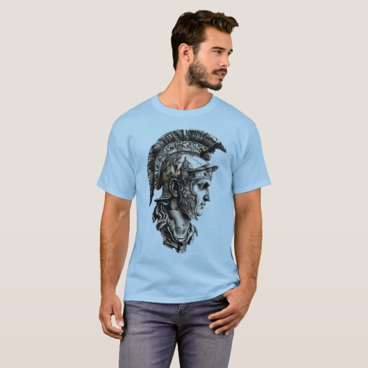 T-shirt 🏛️ 🎨 ancien 🛡️ d'art guerrier (Devant entier)