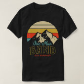 T-shirt Ancien Dominion One Man Band Mountains (Design devant)