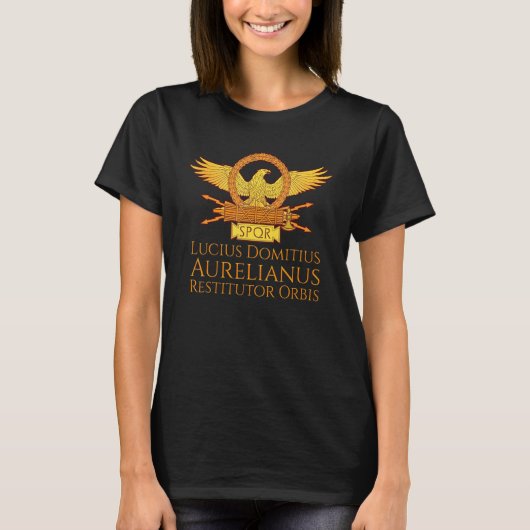 T-shirt Ancien Empereur Romain Aurelian Restitutor Orbis S (Devant)