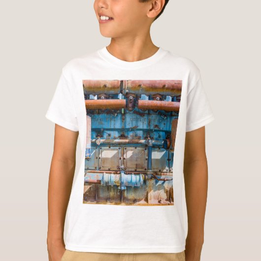 T-shirt Ancien et rouillé Atlas Impérial moteur diesel à I (Devant)