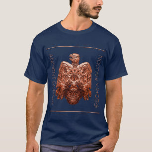 T-shirt Ancien Falcon de Peoria en cuivre restauré