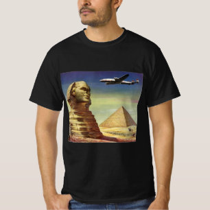T-shirt Ancien Grand Sphinx de Gizeh, Pyramides d'Égypte