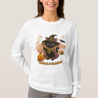 T-shirt Ancien & Haunté - Chat Égyptien Mignon Halloween
