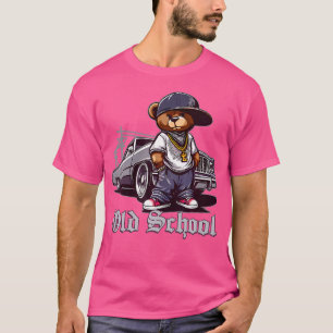 T-shirt Ancien Hip hop de l'école Teddy Bear Lowrider Chic