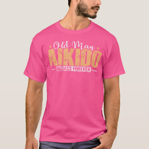 T-shirt Ancien Homme Aikido Badass Forever