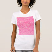 T-shirt Ancien Motif mésopotamien sumérien rose (Devant)