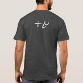T-shirt Ancien Otiot Hébreu Alephbet Typographie Blanche (Dos)