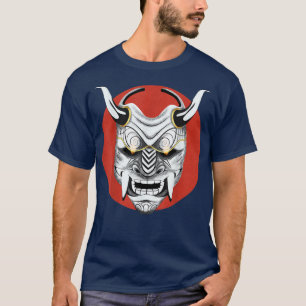 T-shirt Ancien Samurai Japonais Oni Masque Design Ogre Sam