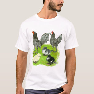T-shirt Ancienne Anglaise Famille de Jeux Bleue