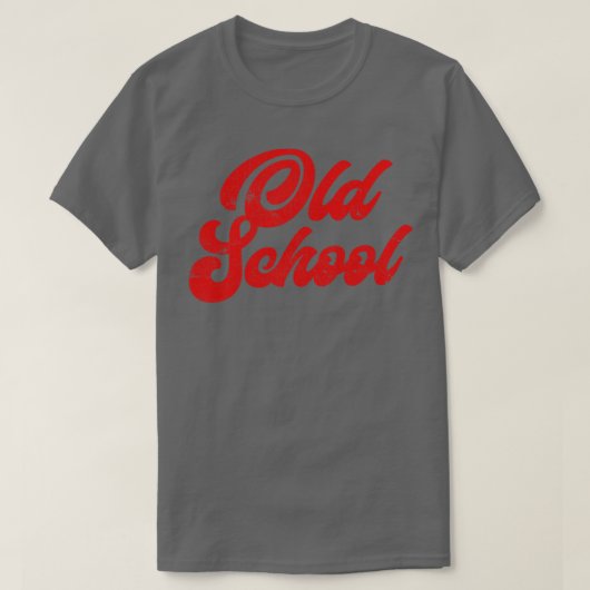 T-shirt ANCIENNE ÉCOLE Retro Style Design original (Design devant)