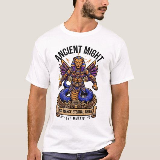 T-shirt Ancienne Puissance Sans Pitié Règne Éternel (Devant)