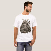 T-shirt anciennement samurai warrior dans l'armor (Devant entier)