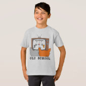 T-shirt ANCIENNES ÉCOLES Rétro Chats de jeu vidéo (Devant entier)