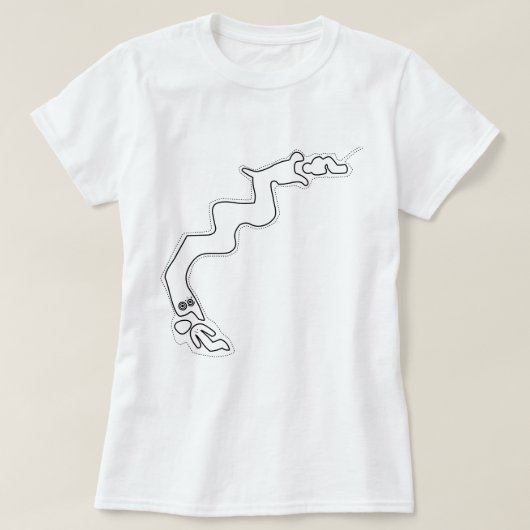 T-shirt Anciens Aliens Dragon Geoglyphs Nazca Lines (Design devant)