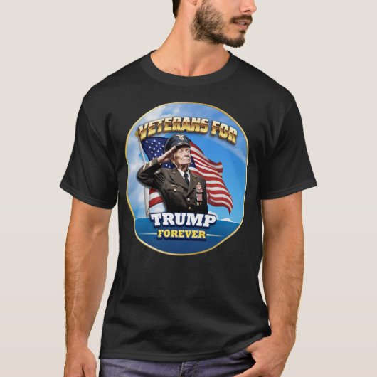 T-shirt ANCIENS COMBATTANTS DE TRUMP Pour toujours (Devant)