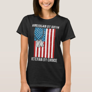 T-shirt Anciens combattants Jour américain par naissance V