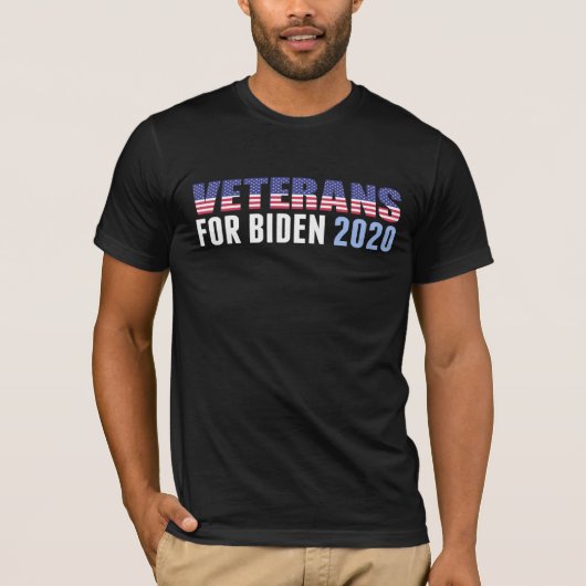 T-shirt Anciens combattants pour Joe Biden 2020 (Devant)