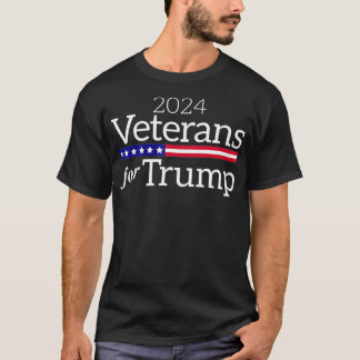 T-shirt Anciens Combattants Pour Trump 2024 Républicain Co