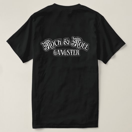 T-shirt Anciens de Rock et Roll Gangster (Design dos)