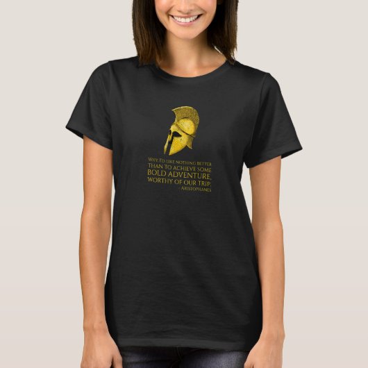 T-shirt Ancient Greek Comedy - Bold Adventure - Aristophan (Devant)
