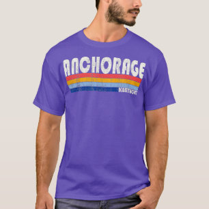 T-shirt Ancrage de style les années 70 80s rétro Vintage K