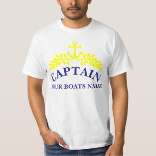 T-shirt Ancrage des navires du capitaine de bateau