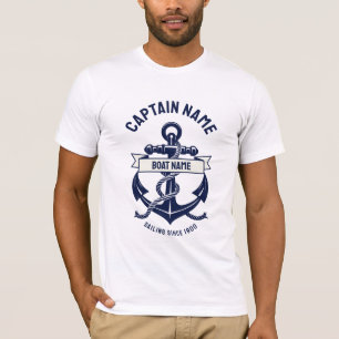 T-shirt Ancrage du nom du bateau